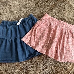 Stylish Pink and Blue Women's Skirt Set